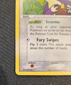 Pokemon Rattata 71/109 Ex Team Rocket Returns Holo Stamped. Near Mint. - Image 4