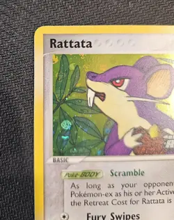 Pokemon Rattata 71/109 Ex Team Rocket Returns Holo Stamped. Near Mint. - Image 5