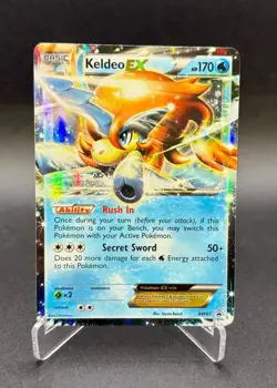 Pokemon Keldeo EX BW61 - Black Star Promo Black & White Holo 2012 - LP - Image 1