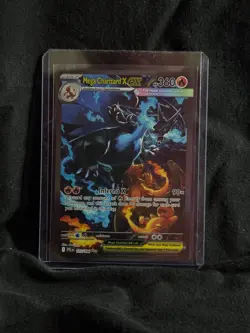 2025 Pokemon TCG PFL En Phantasmal Flames SIR #125 Mega Charizard X ex NM - Image 1