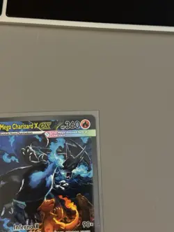 2025 Pokemon TCG PFL En Phantasmal Flames SIR #125 Mega Charizard X ex NM - Image 4