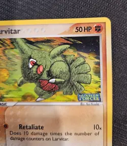 Pokemon Larvitar 61/115 Ex Unseen Forces Holo Stamped. Near Mint. - Image 2
