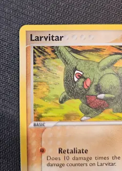Pokemon Larvitar 61/115 Ex Unseen Forces Holo Stamped. Near Mint. - Image 5