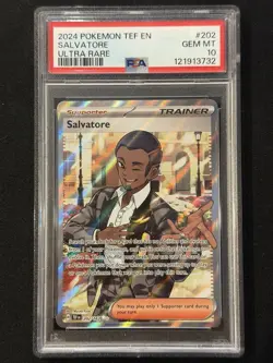 Pokemon TCG Salvatore Ultra Rare Holo SV05 Temporal Forces PSA 10 202/162 - Image 1