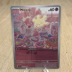 Pokemon TCG Milcery 152/142 Stellar Crown Holo Illustration Rare Mint Condition - Image 1