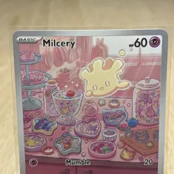 Pokemon TCG Milcery 152/142 Stellar Crown Holo Illustration Rare Mint Condition - Image 3