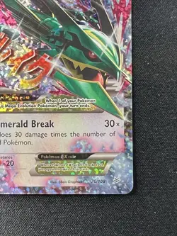 ❤‍🔥 Pokemon M Rayquaza EX Ultra Rare HOLO 76/108 2015 Celebrations LP - NM ✨ - Image 3