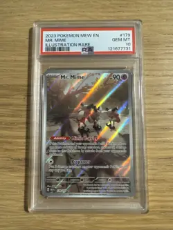 2023 POKEMON MEW EN-151 ILLUSTRATION RARE #179 MR. MIME - PSA 10 GEM MINT - Image 1