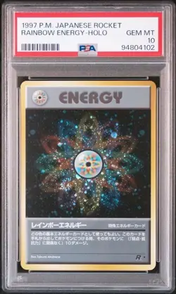 PSA 10 POKEMON JAPANESE RAINBOW ENERGY ROCKET 1997 HOLO GEM MINT 664 - Image 1