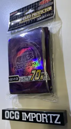 NEW OCG Yu-Gi-Oh! KONAMI Fusion Purple Card Sleeves 70pcs (SHIPPED IN USA) - Image 3