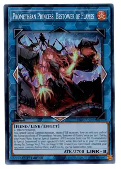 Yu-Gi-Oh! Promethean Princess, Bestower of Flames Super Rare RA03-EN050 - Image 1
