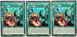 3 x BLHR-EN087 Interrupted Kaiju Slumber - Secret Rare 1st Edition LP/NM YuGiOh - Image 1