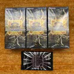 3 Box Yu-Gi-Oh OCG LIMIT OVER COLLECTION THE HEROES Box Japanese w/Promo Card - Image 1