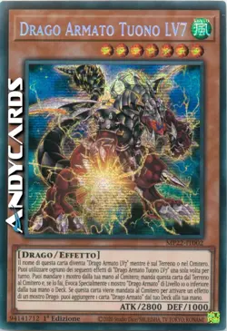 DRAGO ARMATO TUONO LV7 • Segreta-Prismatica • MP22 IT002 • 1Ed • Yugioh! - Image 1