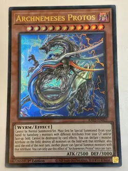 Archnemeses Protos Ultra Rare 1st Edition RA03-EN023 YuGiOh Card - Image 1
