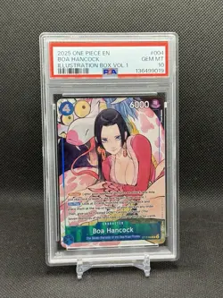 2025 ONE PIECE PROMOS ILLUSTRATION BOX VOL.1 #004 BOA HANCOCK PSA 10 - Image 1