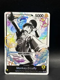 One Piece CCG Monkey.D.Luffy Leader Egghead ST29-001 Foil Full Art - Image 1