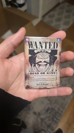 Gol D. Roger OP09-118 SP SEC Wanted Poster English – NM – One Piece TCG - Image 1