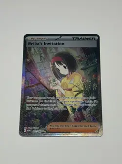 Pokemon Card TCG Scarlet & Violet Trainer Supporter Erika's Invitation 203/165 - Image 1