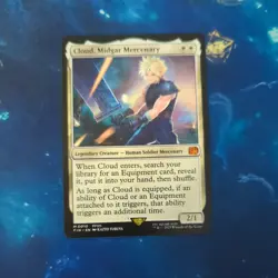 Magic: The Gathering Final Fantasy Cloud Midgar Mercenary Normal Non-Foil Card - Image 1