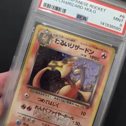 Pokemon Card - Dark Charizard Holo Rocket Japanese #6 1997 - PSA 9 - Image 2