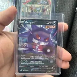 Pokemon Gengar V 156/264 Ultra Rare Holo Swsh08: Fusion Strike TCG Card English - Image 1