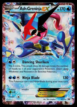 Pokemon Card - Ash-Greninja EX Black Star Promo XY133 Holo - Image 1
