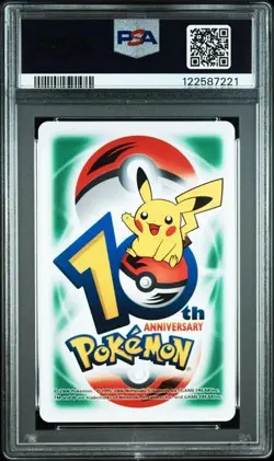PSA 10 POKEMON PLAYING CARD POLITOAD POLIWRATH GREEN 4 10TH ANNIVERSARY 284 - Image 2