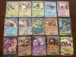 15 ALL ULTRA RARE Pokemon Cards Lot (Vs & ex) No Duplicates No Bulk Near Mint - Image 1