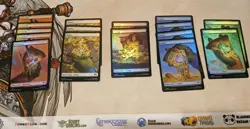 24 TMNT Full Art Lands 24 Foils 6 Surge Foils Pizza LandsMTG See Below For Specs - Image 1