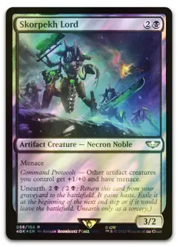 Skorpekh Lord (Surge Foil) #58 (NM) Warhammer 40,000 40K Magic MTG - Image 1