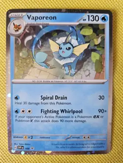 Pokemon - Vaporeon Cosmos Holo - SVP168 - Black Star Promo Card - Image 3