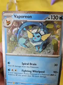 Pokemon - Vaporeon Cosmos Holo - SVP168 - Black Star Promo Card - Image 5