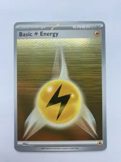 Pokemon TCG Holo Electric Energy SVE020 Black Bolt White Flare - Image 1