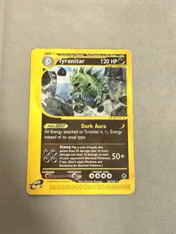 Pokemon Tyranitar 66/165 Rare Expedition Base Set Non-Holo - Image 1