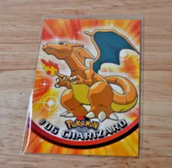 Pokemon Charizard #06 Non Holo Topps 1999 TV Animation Edition NM - Image 1