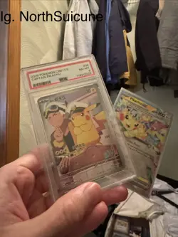 2025 Pokemon Captain Pikachu - Gem Pack Vol. 1 Holo #09 Chinese PSA 8 - Image 1