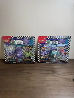 2024 Pokemon TCG Set of 2 Back To School Eraser Blister Gengar/Bellibolt - Image 1