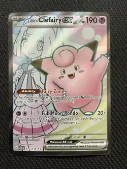 Lillie's Clefairy ex 173/159 SV09 Journey Together Holo Ultra Rare Pokemon NM - Image 2