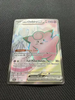 Lillie's Clefairy ex 173/159 SV09 Journey Together Holo Ultra Rare Pokemon NM - Image 3