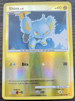 Shinx 126/147 Pokemon TCG Platinum Supreme Victors Reverse Holo Light Play LP - Image 1