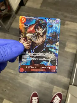 One Piece CCG Edward Newgate Op02-004 Alt Art - Image 1