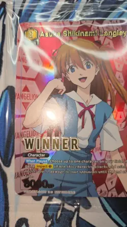 SEALED Asuka Langley WINNER Promo UEPR Union Arena 2026 Neon Genesis Evangelion - Image 2