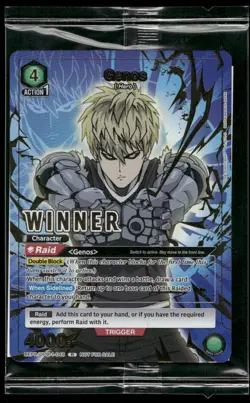Union Arena TCG Genos UEPR/OPM-1-048 Winner Promo SEALED One Punch Man - Image 1