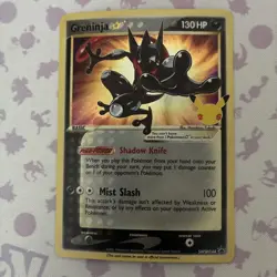 Pokemon TCG Greninja Gold Star SWSH144 Black Star Promo Celebration ETB NM/LP - Image 1