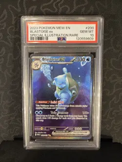 Blastoise ex 200/165 🌊 Pokemon SV 151 Special Illustration Rare PSA 10 English - Image 1