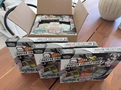 Lot of *EIGHT* Pokemon Black Bolt White Flare Unova Poster Collection Boxes New - Image 1