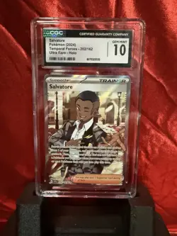 Pokemon TCG Salvatore #202 Full Art Trainer – CGC 10 GEM MINT - Image 2