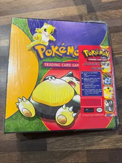 Pokemon TCG Ring Binder Vintage 1999 Official Wizards of the Coast Snorlax Seale - Image 1