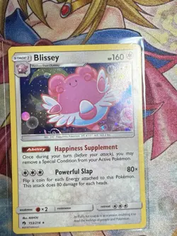Blissey 153/214 Reverse Holo: Lost Thunder Pokemon TCG Near Mint FAT SWIRL - Image 1